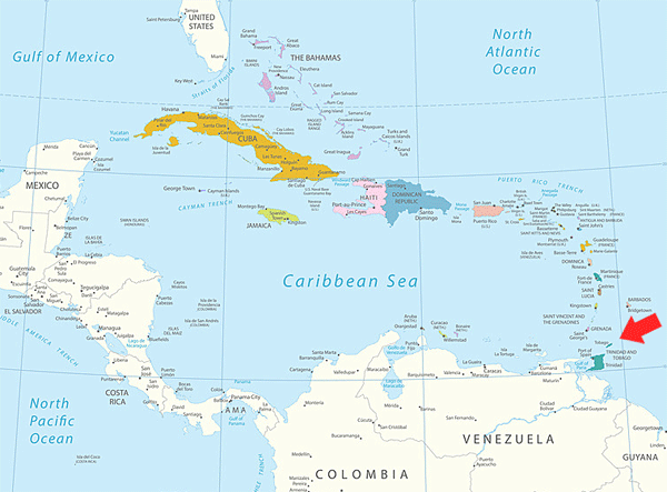 Tobago in the Caribbean
