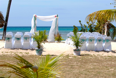 Beach wedding, Tobago